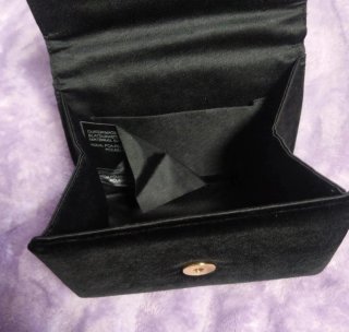 Bolso Vintage de Terciopelo Negro