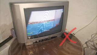 TV convencional de Tubo CRT color