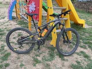 Bici Eléctrica Montaña Gris/Amarillo
