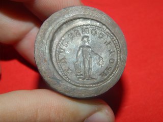 Cuños de bronce romanos del emperador Aemiliano