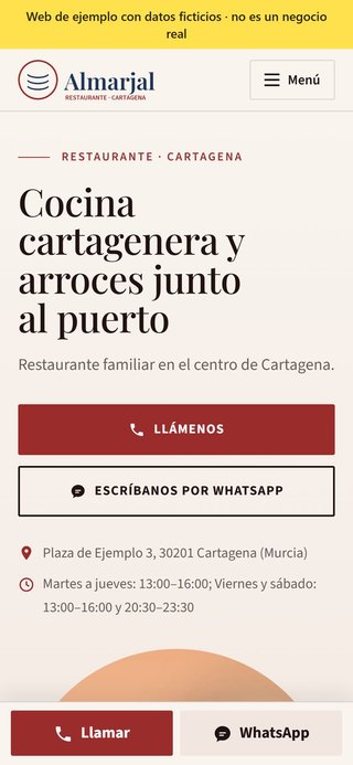 Página web para tu negocio en 5 días · 149 €