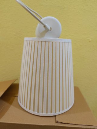 Lámpara de techo Ikea tela plisada 24cm