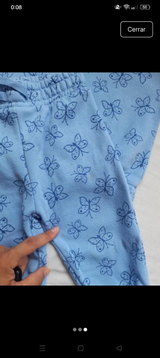 Conjunto niña 6-9 meses mariposas