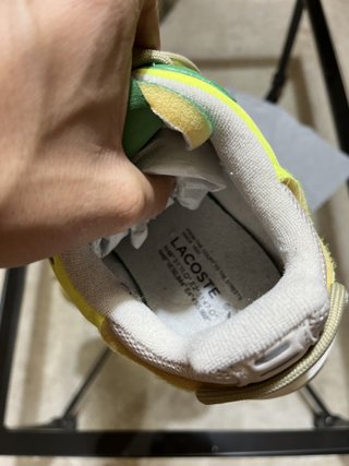 Zapatillas Lacoste verdes y amarillas Talla 44