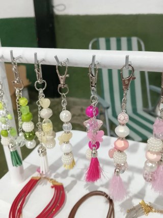 Pendientes Morados y Plateados