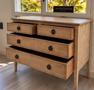 Cómoda Luis XVI Francia Madera Antigua