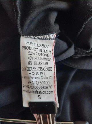 Pantalón de campana Lumina negro