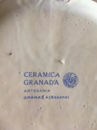 Plato Vintage de Cerámica Granadina