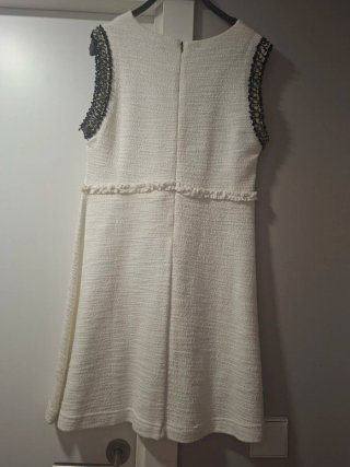 Vestido Sfera Blanco con Detalles
