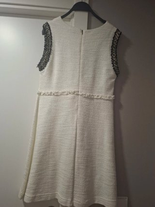 Vestido Sfera Blanco con Detalles