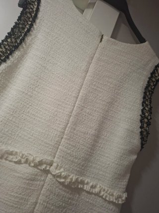 Vestido Sfera Blanco con Detalles