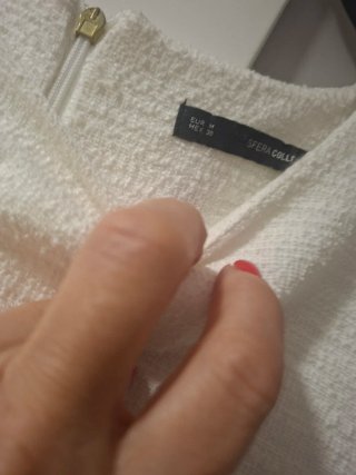 Vestido Sfera Blanco con Detalles