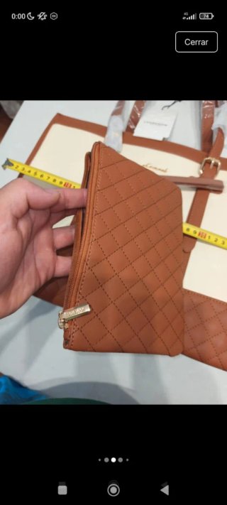 Bolso LOVEVOOK Mujer Marrón y Blanco