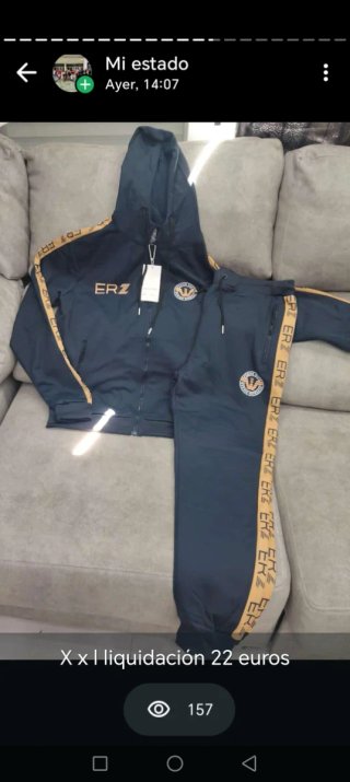 Chándal Armani Azul Talla XXL
