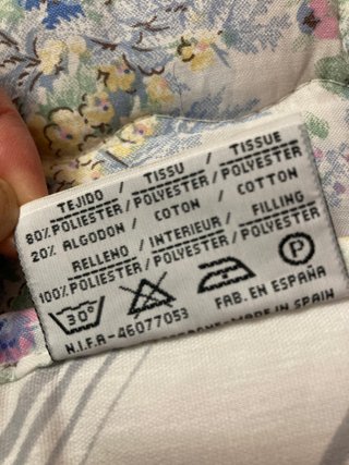 Edredón Acolchado con Motivos Florales