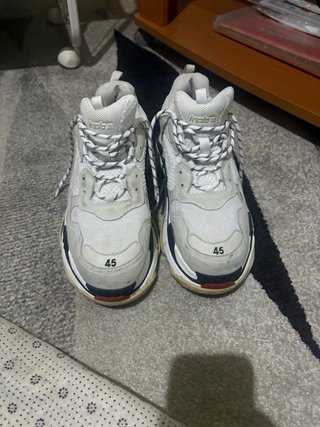 Zapatillas Balenciaga Triple S Blancas Talla 45