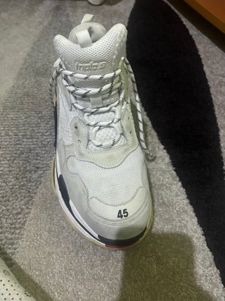 Zapatillas Balenciaga Triple S Blancas Talla 45