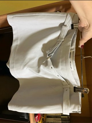 Falda pantalón Bershka beige