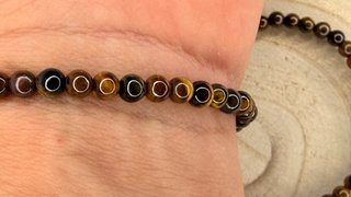 Pulsera Ojo de Tigre 4mm Natural