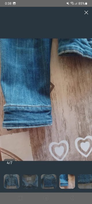 Cazadora vaquera azul talla 38