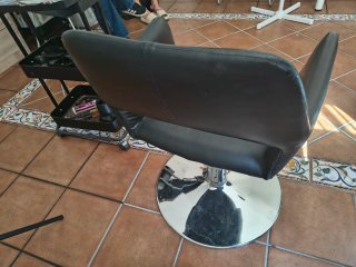 Tocador de Peluquería con Espejo LED y estantería