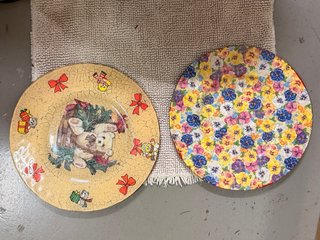 Set de 2 Platos Decorativos Grandes