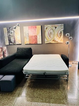 Sofá Chaise Longue con Cama Sistema Italiano