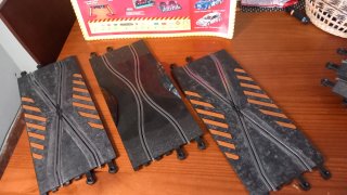 Scalextric pack.2Cruces y Recta Chicane Deslizante