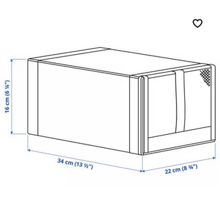4 Caja organizadora Ikea blanca tela