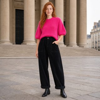 Pantalón de pana negro