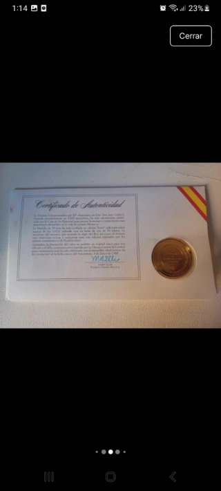 Moneda Conmemorativa 50 Aniversario Juan Carlos I