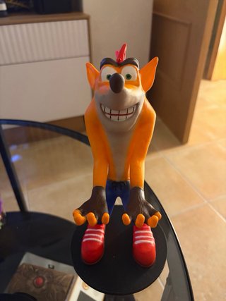 Soporte mando Crash Bandicoot 3D pintado a mano