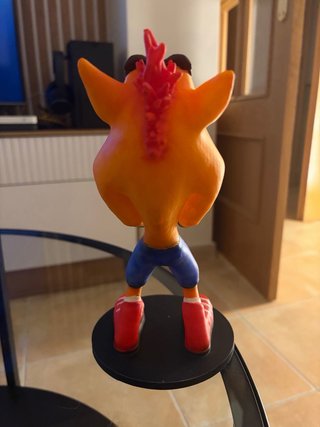 Soporte mando Crash Bandicoot 3D pintado a mano