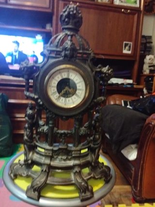 Reloj de sobremesa bronce No funciona