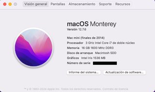 Mac Mini 2014 i7 RAM 16 GB