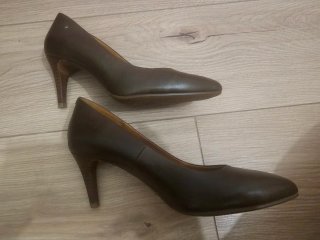 Zapatos Pikolinos piel tacon 37 caqui verde oliva