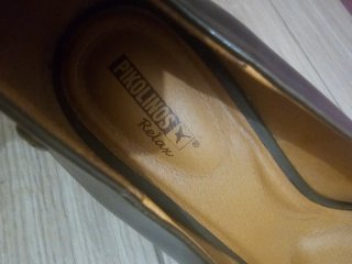 Zapatos Pikolinos piel tacon 37 caqui verde oliva