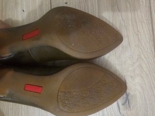 Zapatos Pikolinos piel tacon 37 caqui verde oliva