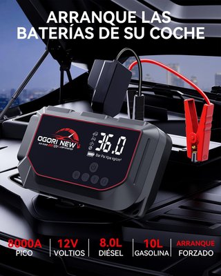 Arrancador de Baterias de Coche 8000A