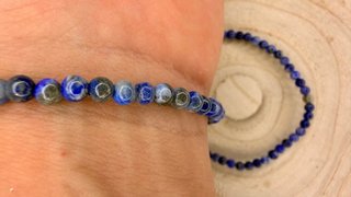 Pulsera Lapislázuli Natural 4mm