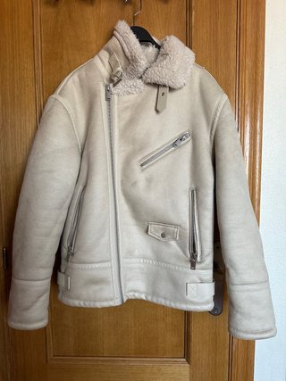 Cazadora aviador de borreguito (shearling)