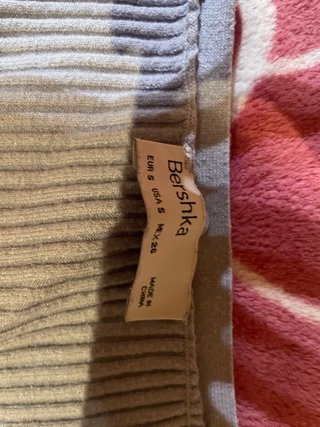 Top de botones azul Bershka