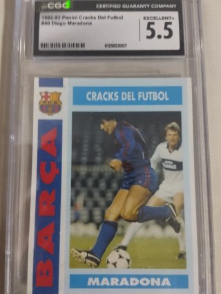 Cromo Maradona 1992 Panini Cracks del Fútbol