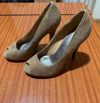 Zapatos de fiesta de mujer, color beige, talla 37
