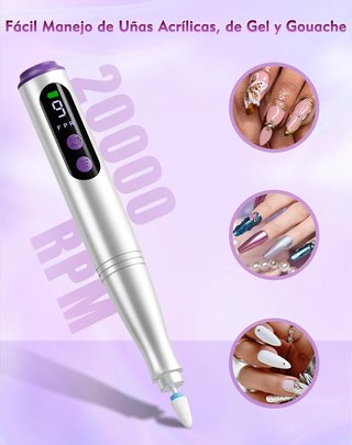 ★Torno Uñas Portátil Eléctrico Profesional 12 en 1