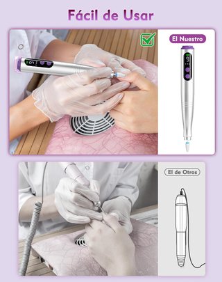★Torno Uñas Portátil Eléctrico Profesional 12 en 1