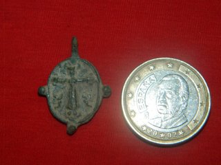 Impresionante medalla religiosa Siglo XVII represe