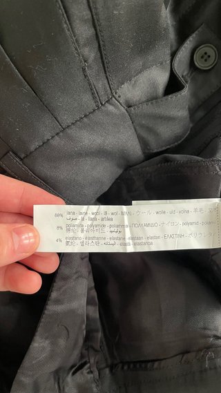 Pantalón Ancho Zara Negro Talla S
