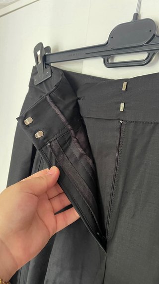 Pantalón Ancho Zara Negro Talla S