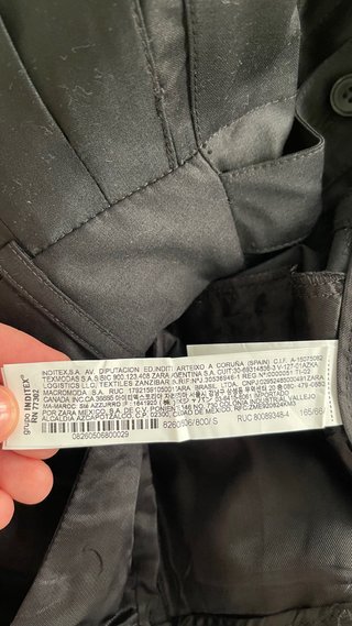 Pantalón Ancho Zara Negro Talla S